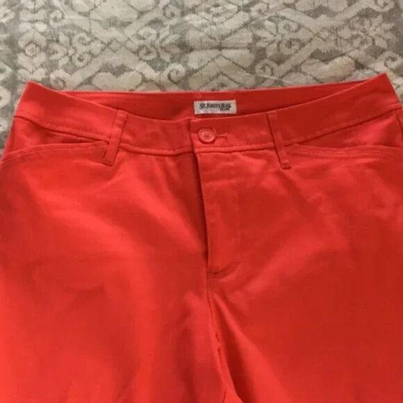 St John’s Bay Coral Red Women’s Capris size12 NWOT - Picture 4 of 5